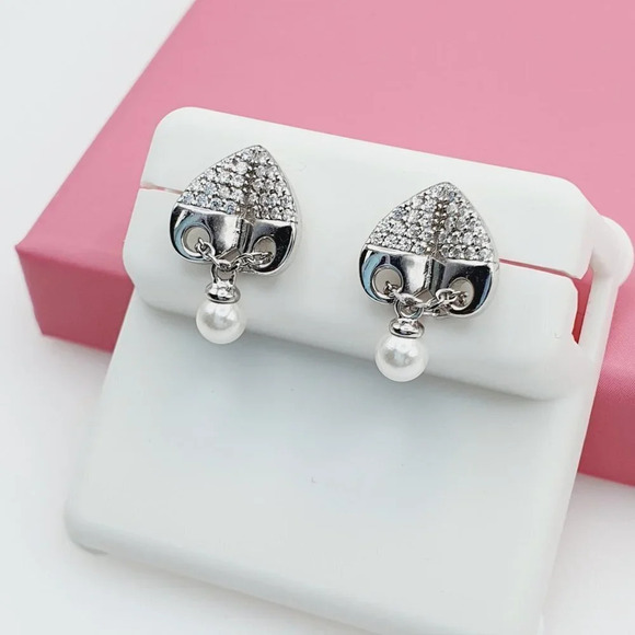 "925 Sterling Silver Cubic Zirconia Earrings, U19254562 - Picture 4 of 11